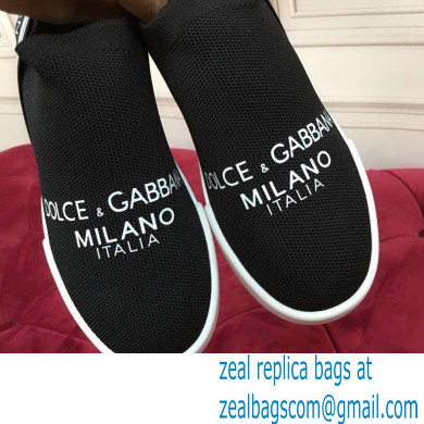 Dolce  &  Gabbana Slip On Sneakers with Logo 01 2021